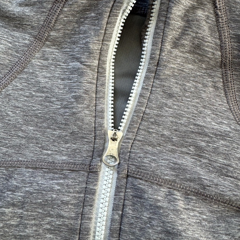 lululemon athletica Heathered Gray Quarter-Zip Sweatshirt - Picture 4 of 4